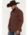Image #2 - Moonshine Spirit&reg;&nbsp;Men's The Wrangler Dobby Plaid Print Long Sleeve Snap Western Shirt, Red, hi-res