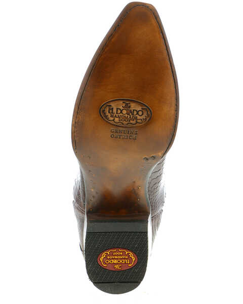 El Dorado Men's Ostrich Leg Western Boots - Snip Toe, , hi-res