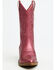Image #4 - Shyanne Girls' Harper Metallic Western Boots - Round Toe, Pink, hi-res