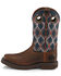 Image #2 - Justin Women's Tarana Chocolate Western Work Boots - Composite Toe, , hi-res