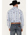 Image #4 - Rock & Roll Denim Men's Southwestern Print Striped Stretch Long Sleeve Snap Western Shirt, , hi-res
