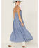 Wishlist Women's Chambray Tiered Dress, Blue, hi-res