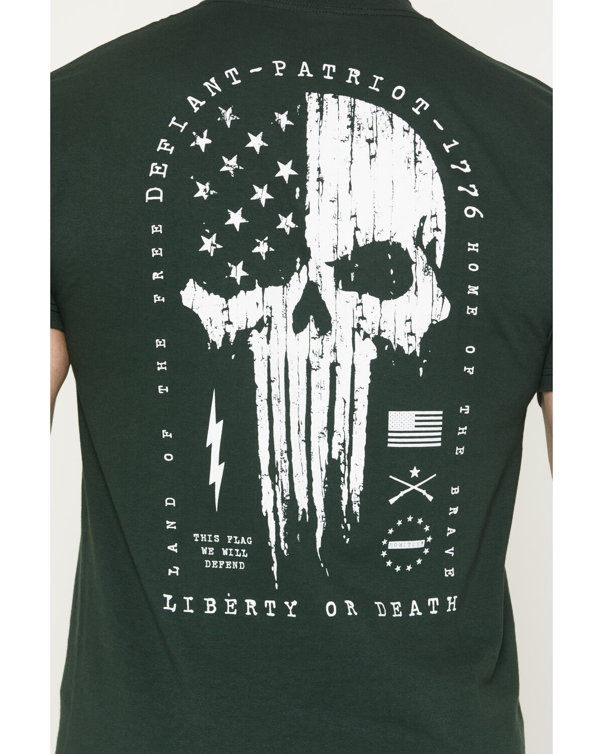 Image #4 - Howitzer Men's Defiant 76 Short Sleeve Graphic T-Shirt, Green, hi-res