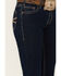 Image #4 - Hooey by Rock & Roll Denim Women's Dark Wash Mid Rise Petal Stitch Bootcut Jeans, Dark Wash, hi-res