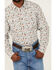 Image #3 - Cody James Men's Salvador Floral Print Long Sleeve Snap Western Shirt , White, hi-res