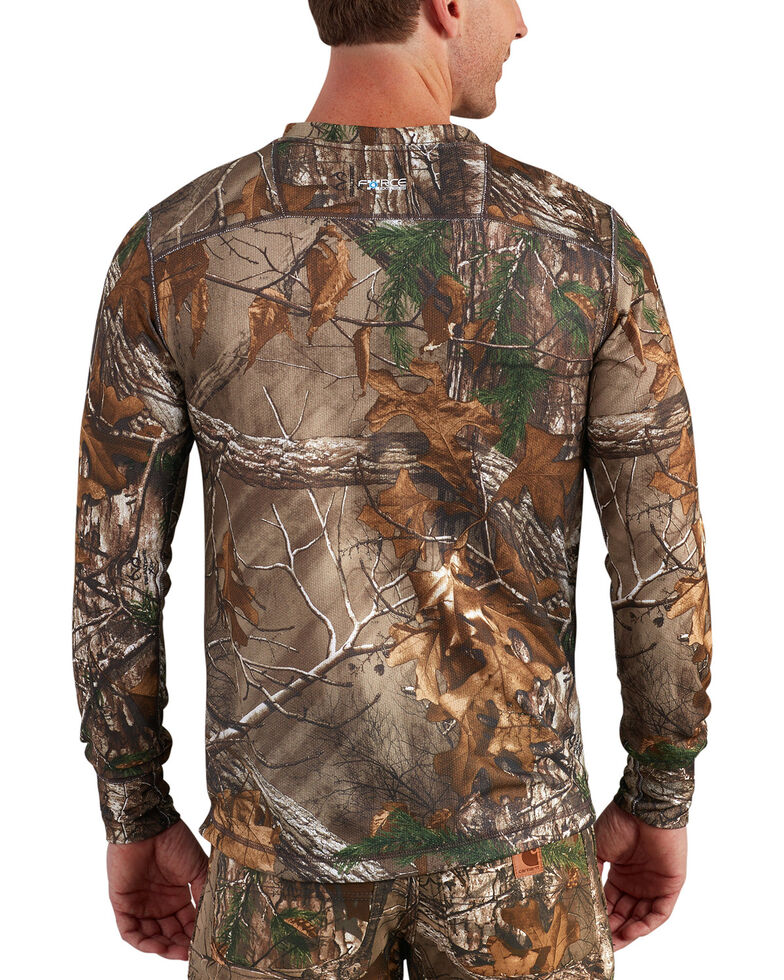 Carhartt Men S Base Force Extremes Cold Weather Camo Crewneck