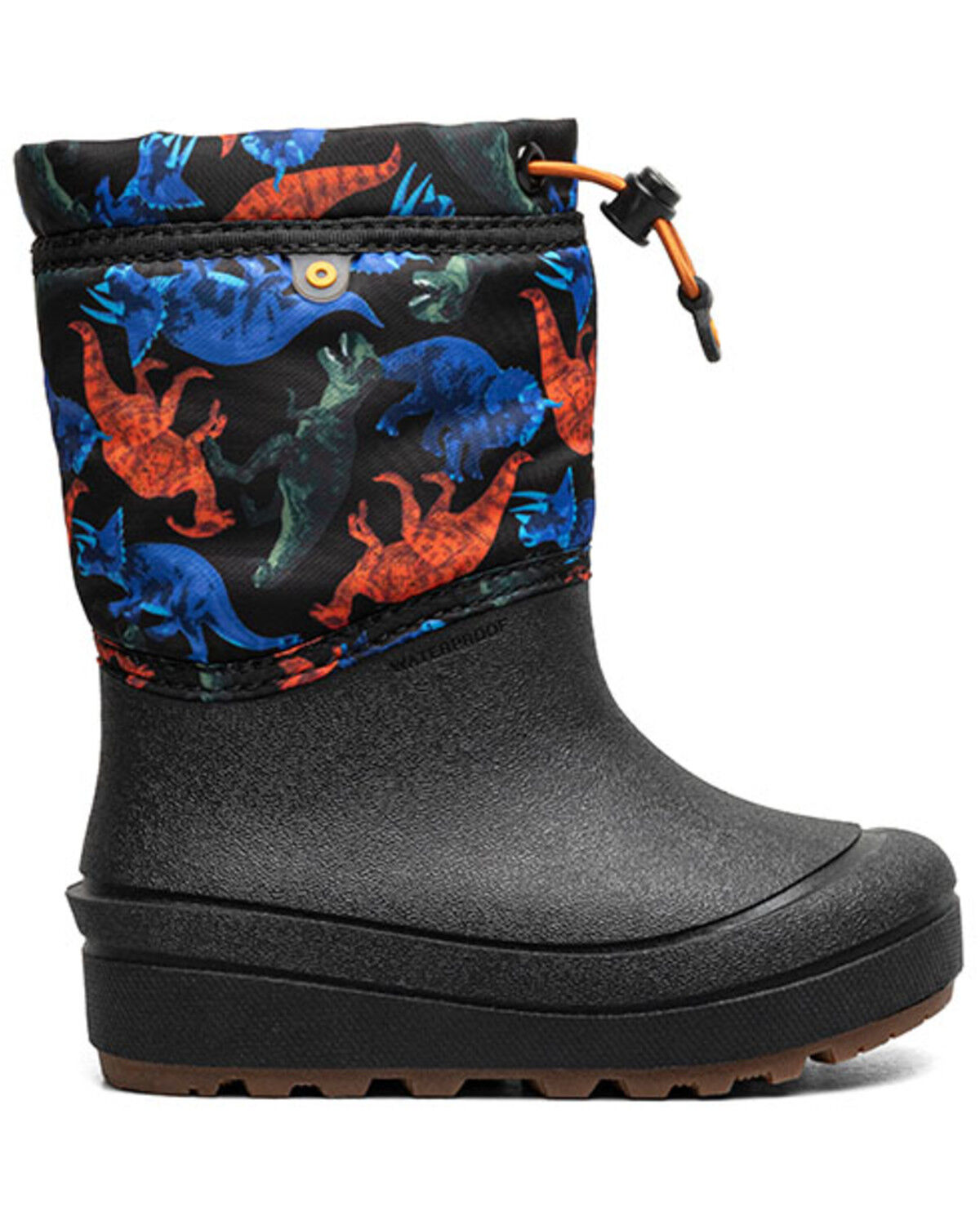 Image #2 - Bogs Boys' Snow Shell Real Dino Waterproof Winter Boots - Round Toe, Black, hi-res