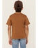 Image #4 - Carhartt Boys' Solid Short Sleeve Pocket T-Shirt, Brown, hi-res