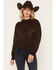 Image #1 - Wrangler Retro Women's Bucking Horse Sweater, Brown, hi-res
