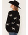 Image #4 - Originality Women's Cow Tunic Sweater, Black, hi-res
