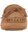 Image #2 - Lamo Footwear Girls' Suede Moccasins, Chestnut, hi-res