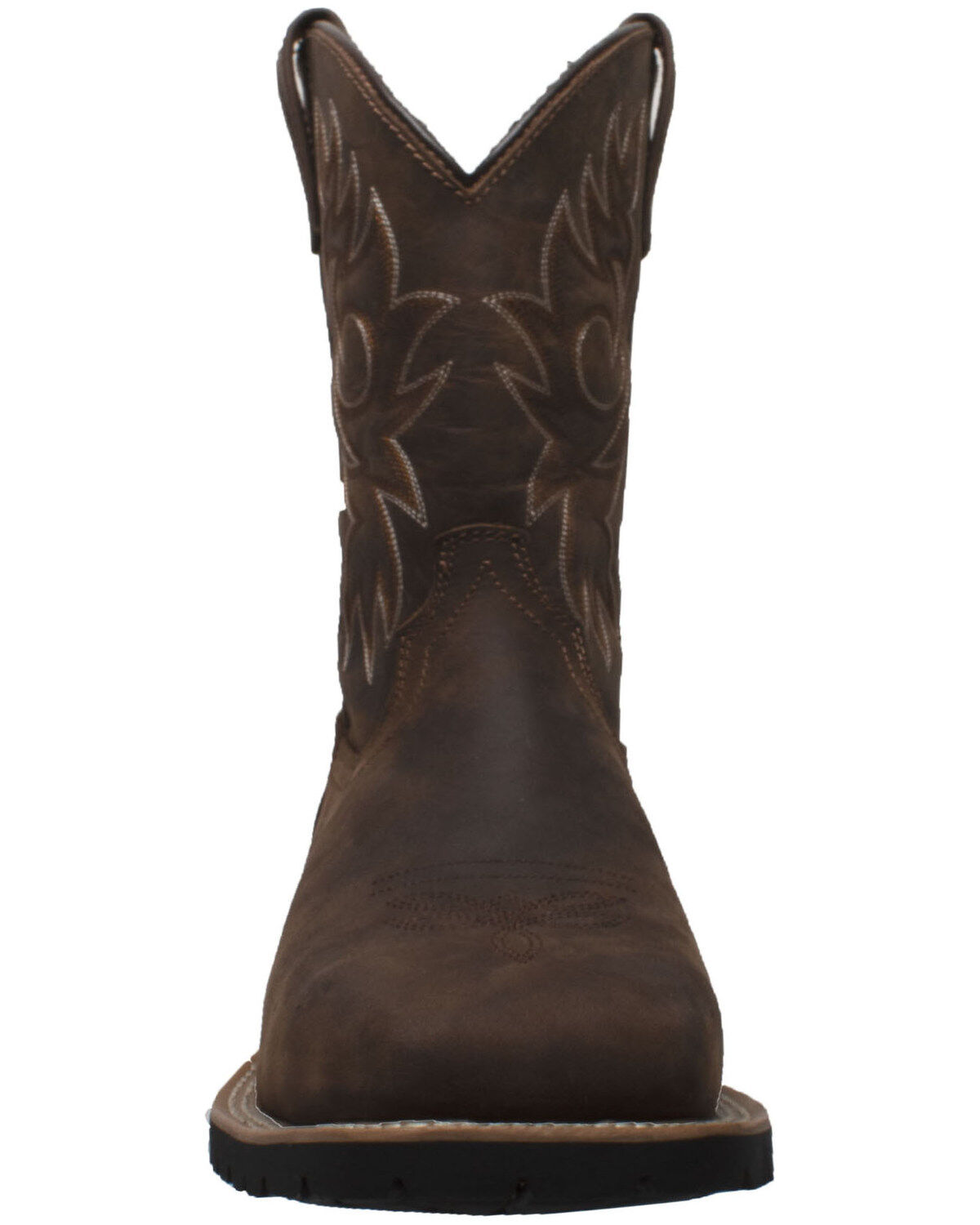 Image #4 - Ad Tec Men's Brown Western Work Boots - Steel Toe, Brown, hi-res