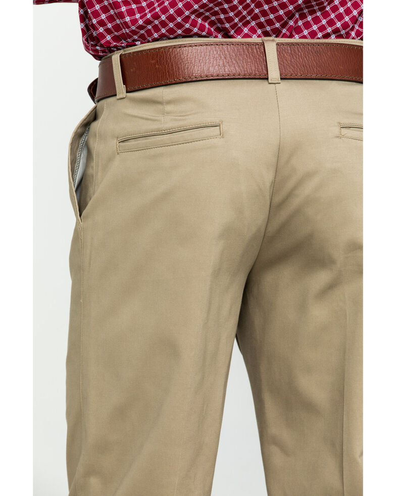 Wrangler Men S Khaki Casual Pleated Front Western Pants Boot Barn