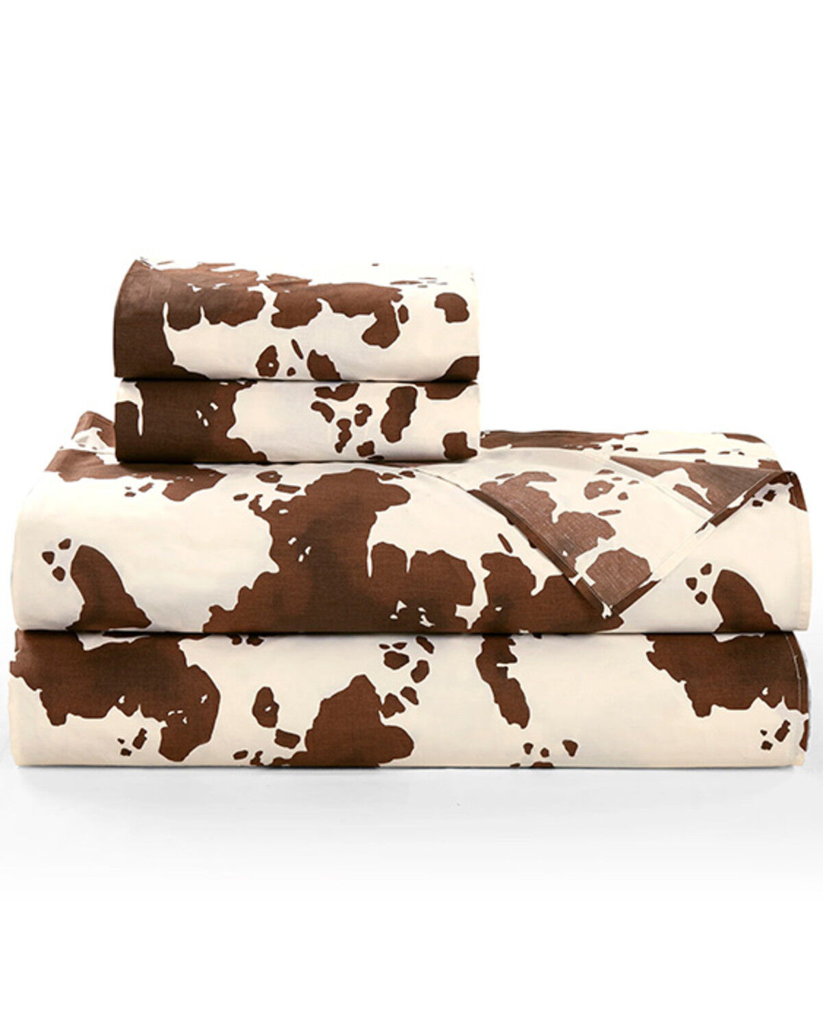 Image #3 - HiEnd Accents 200TC Cotton Elsa Cowhide 4 Piece Sheet Set - King Size, Chocolate, hi-res