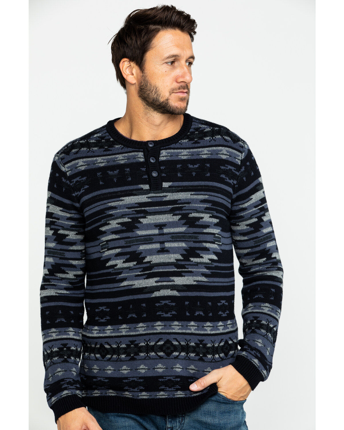Image #1 - Moonshine Spirit Men's Durango Southwestern Print Sweater, , hi-res