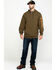 Image #6 - Hawx Men's Olive Logo Sleeve Performance Fleece Hooded Work Sweatshirt  , , hi-res