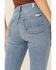 Image #2 - 7 For All Mankind Light Wash Mid Rise Crop Skinny Denim Jeans, Blue, hi-res