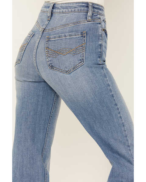 Image #4 - Idyllwind Women's Burch Light Wash High Risin Snap Trouser Jeans, Light Medium Wash, hi-res