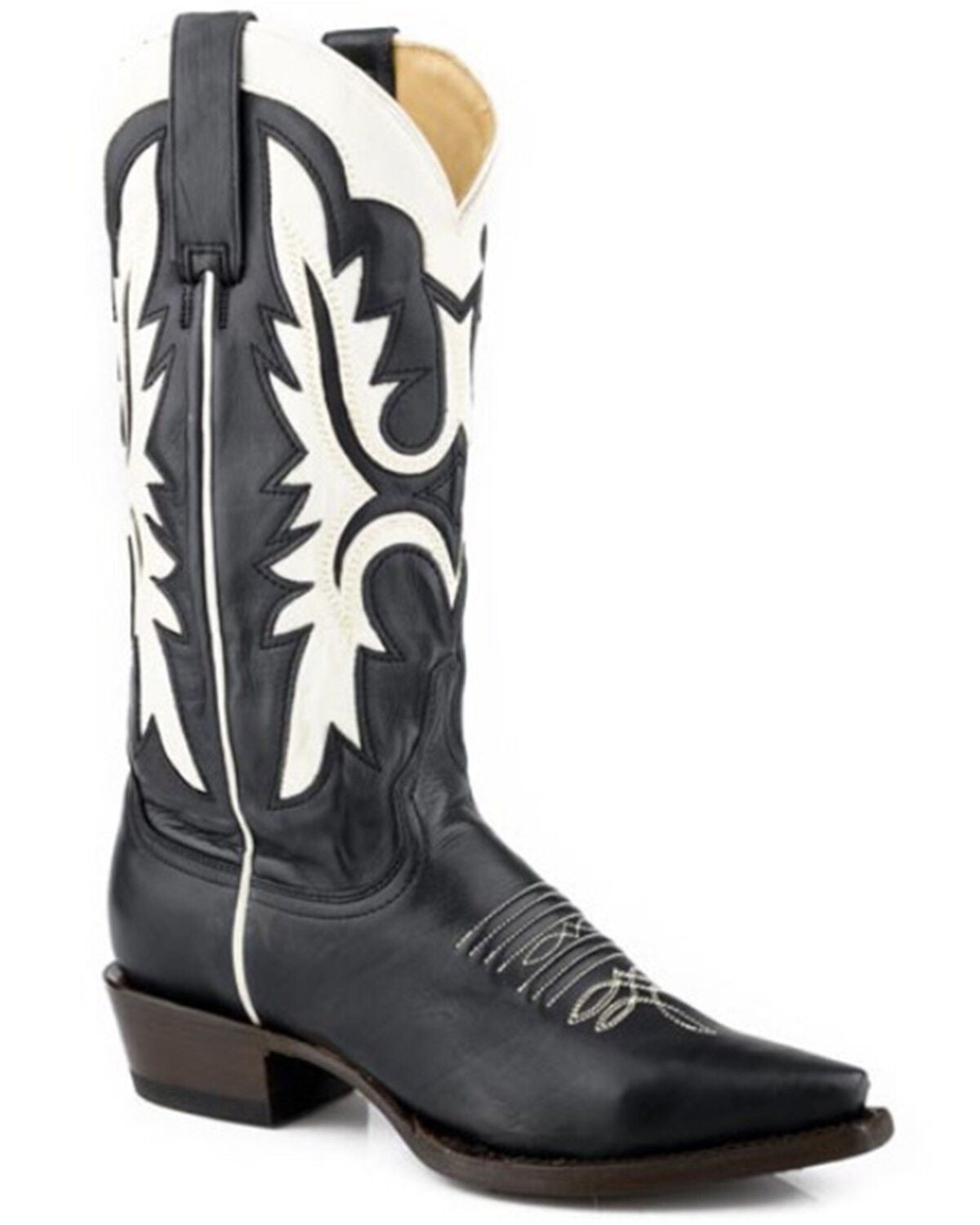 Stetson Women's Cheyenne Western Boots - Snip Toe, Black, hi-res