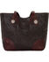 Image #1 - American West Women's Annie's Secret Collection Large Zip Top Tote, Chocolate, hi-res