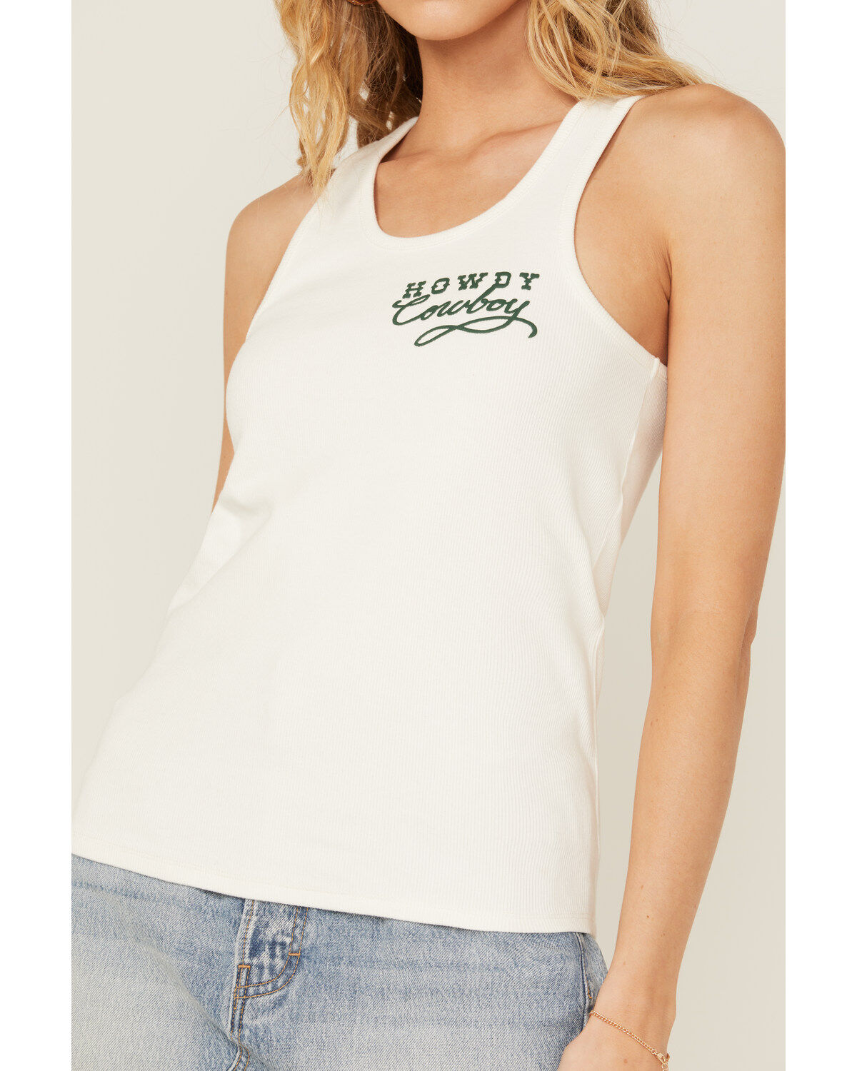 Image #2 - Blended Women's Howdy Cowboy Graphic Tank, , hi-res
