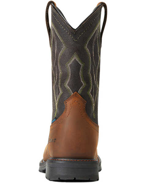 Image #3 - Ariat Men's Rigtek H20 Distressed Waterproof Work Boots - Composite Toe , Brown, hi-res
