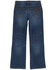 Image #1 - Wrangler Retro Boys' Jackson Hole Dark Wash Relaxed Bootcut Stretch Denim Jeans, Blue, hi-res