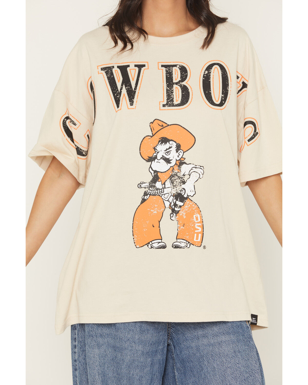 Image #3 - Gameday Women's OSU Southern Split Short Sleeve Graphic Tee, Oatmeal, hi-res