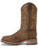 Double H Men's Safety Toe Western Work Boots, Brown, hi-res