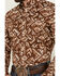 Image #3 - RANK 45® Men's Hopewood Abstract Southwestern Print Long Sleeve Button-Down Stretch Western Shirt, Rust Copper, hi-res