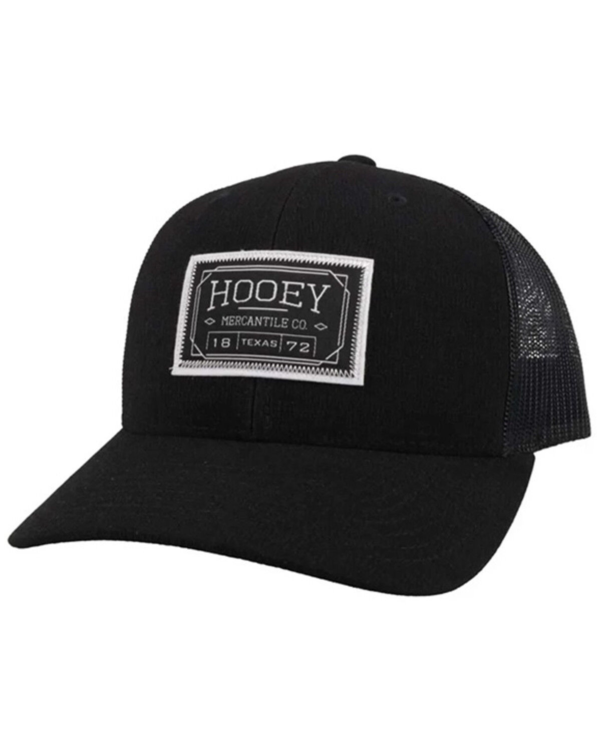 Image #1 - Hooey Men's Doc Trucker Cap, Black, hi-res