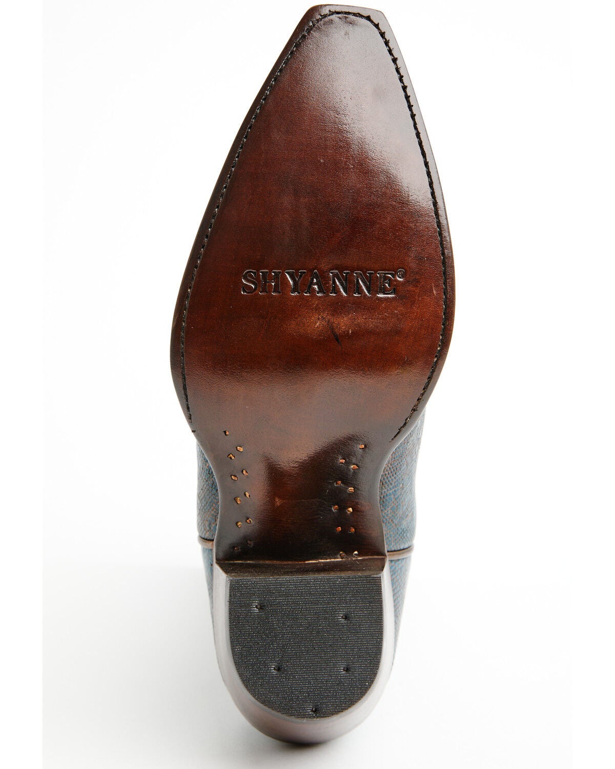 Image #7 - Shyanne Women's Ryanne Exotic Lizard Western Boots - Snip Toe, Blue, hi-res
