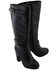 Image #10 - Milwaukee Leather Women's Platform Heel Studded Strap Boot - Round Toe, Black, hi-res