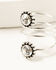 Image #2 - Shyanne Women's Crystal Rope Ring Set - 3 Piece, Silver, hi-res