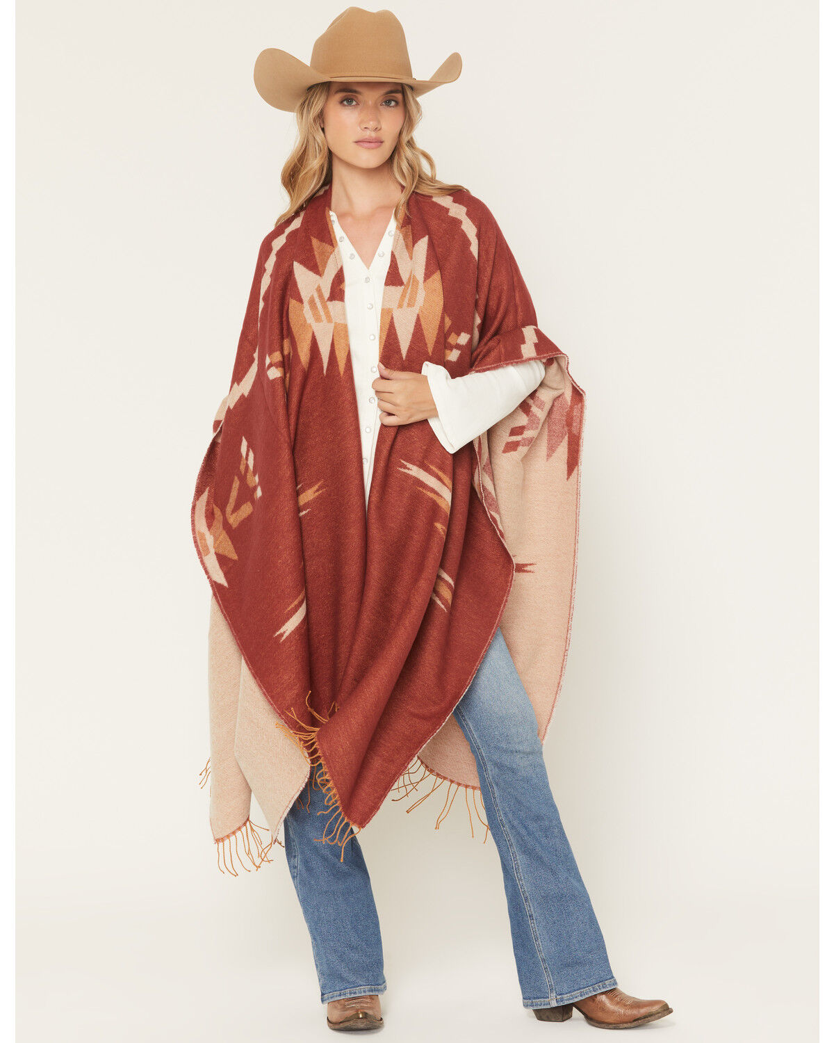 Idyllwind Women's Marydale Shawl, Cherry, hi-res