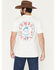 Image #1 - Sendero Provisions Men's Cowboy Kickflip Short Sleeve Graphic T-Shirt, White, hi-res