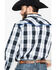 Image #2 - Cowboy Hardware Men's Block Plaid Print Long Sleeve Snap Western Shirt, , hi-res