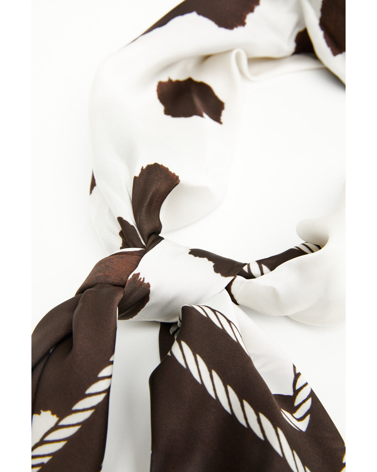 Image #3 - Idyllwind Women's Mona Southwest Cow Print Oversized Wild Rag, Brown, hi-res