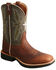 Twisted X Men's Tech X Western Boots - Broad Square Toe, Green, hi-res
