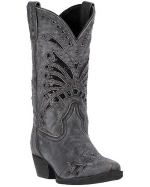 Laredo Women's Leather Stevie Western Boots, Black, hi-res