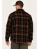 Image #4 - Lucky Brand Workwear Men's Sherpa Lined Insulated Flannel Work Shirt Jacket, Black, hi-res
