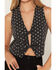 Image #3 - Ashley Women's Boot Barn Exclusive Polka Dot Print Tie-Front Denim Vest, Black, hi-res