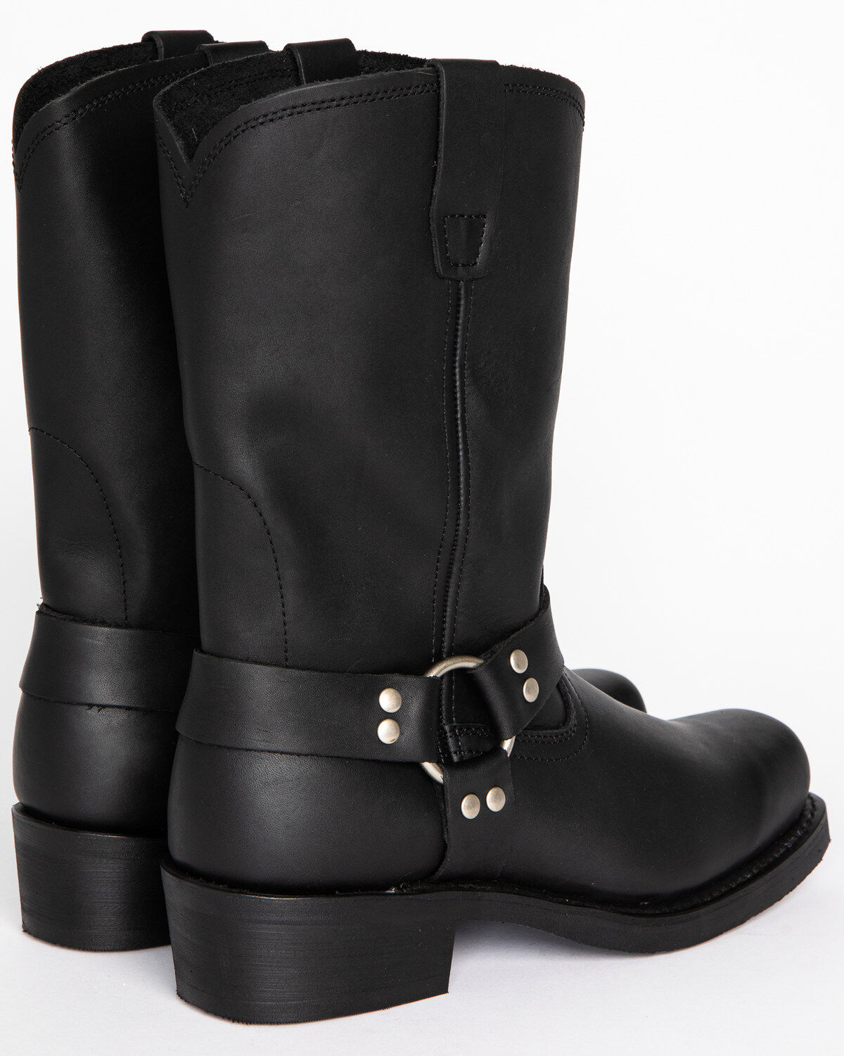 Image #7 - Brothers and Sons Men's Pull-On Motorcycle Boots - Square Toe, Black, hi-res