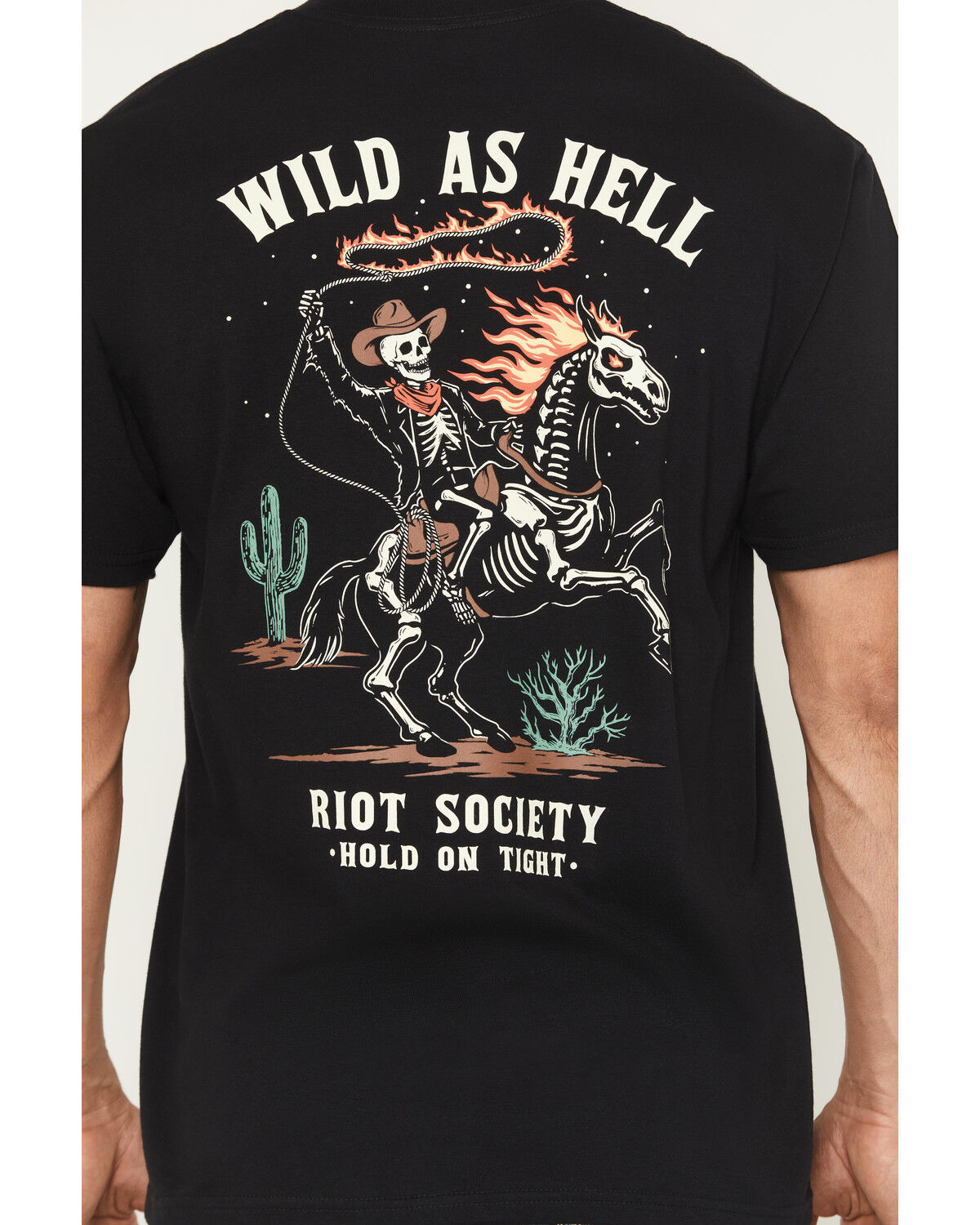 Riot Society Men's Wild As Hell Short Sleeve Graphic T-Shirt