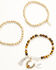 Image #1 - Lainey Wilson Women's Little Bitta Luck Charm Bracelet Set - 3 Piece, Gold, hi-res