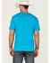 Cinch Men's Large Retro Logo Graphic T-Shirt , Blue, hi-res