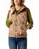 Image #1 - Ariat Women's Frontier Rodeo Print Puffer Vest, Wheat, hi-res