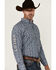 Image #3 - Ariat Men's Team Orlando Medallion Print Logo Long Sleeve Button-Down Western Shirt, Blue, hi-res