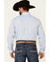 Rough Stock by Panhandle Men's Jacquard Paisley Print Long Sleeve Button Down Western Shirt , Light Blue, hi-res