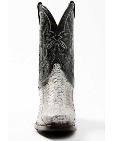 Dan Post Men's Exotic Water Snake Western Boot - Square Toe, Grey, hi-res